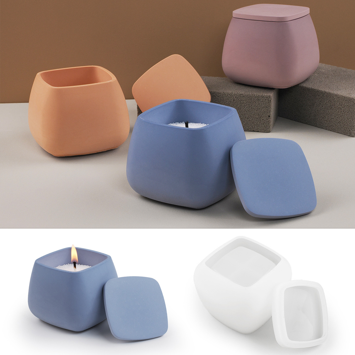 Craft Embellishment Storage - Stampo in silicone per barattolo di
