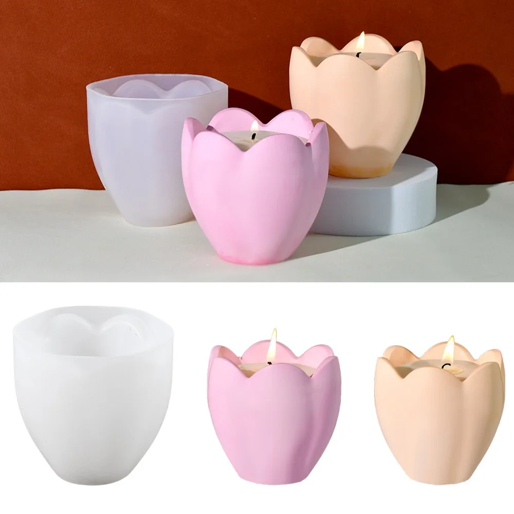 Craft Embellishment Storage - Portacandele a tulipano Stampi in silicone