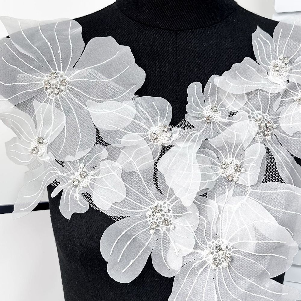 Applique Patch Flower - Applicazione Floreale in Pizzo per Abito