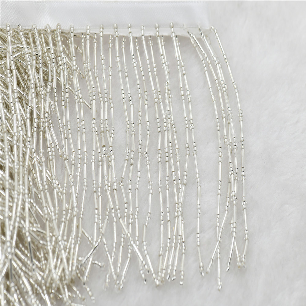 Beaded Trim Fringe - Frangia di perline in vetro da