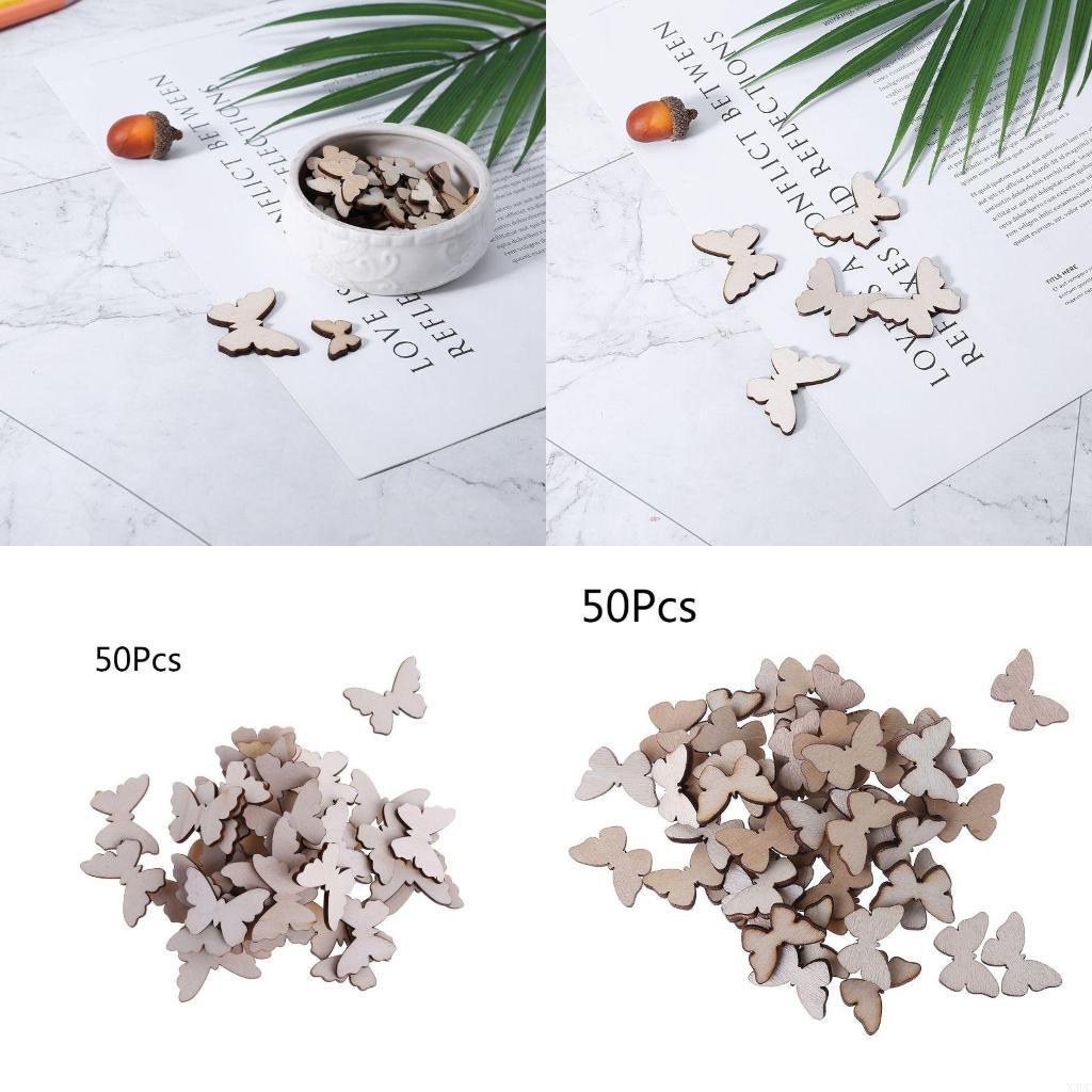 Christmas Craft Embellishment - 50 pezzi per forma farfalla Fette