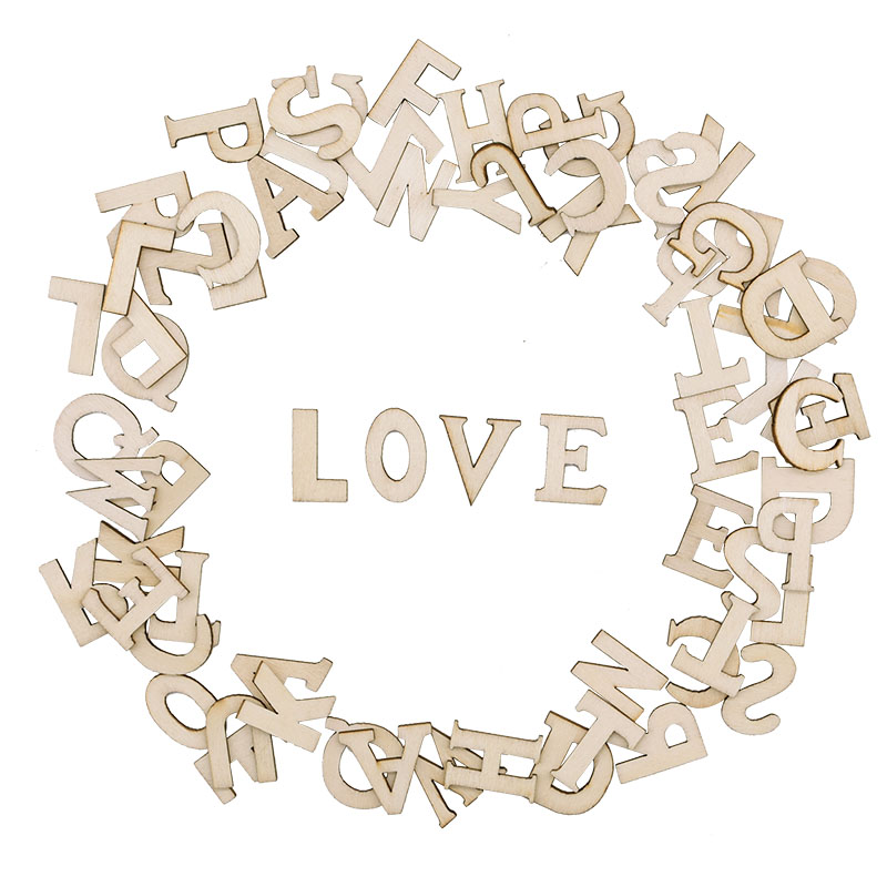 100 pz lettere alfabeto in leg - Embellish Craft recensione e prezzo