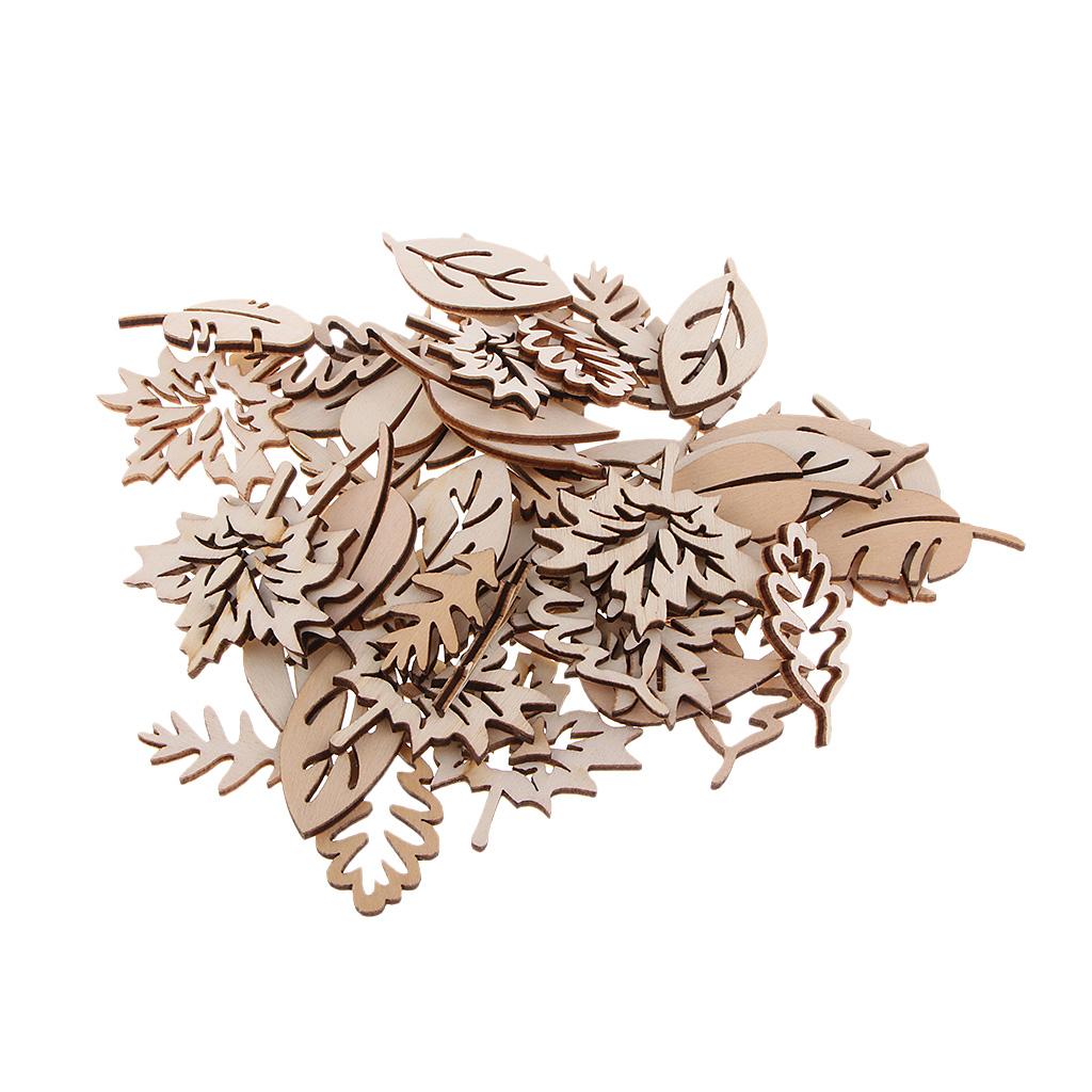 50 pezzi di foglie di legno ab - Christmas Craft Embellishment recensione e prezzo