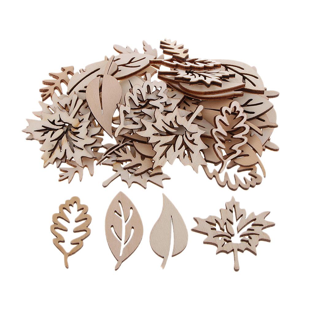 50 pezzi di foglie di legno ab - Christmas Craft Embellishment recensione e prezzo