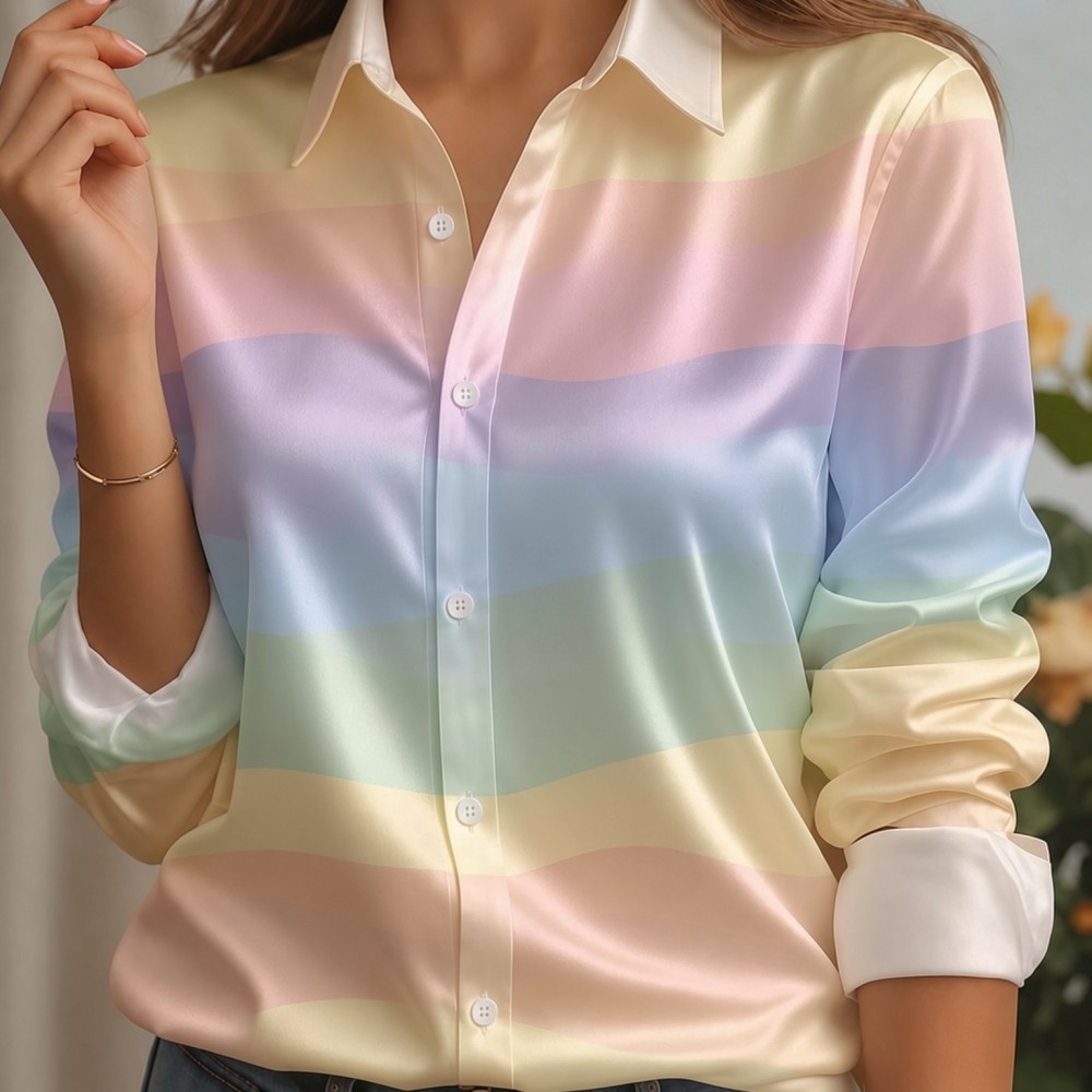 Camicia da donna in raso con c - Embellish Knit recensione e prezzo