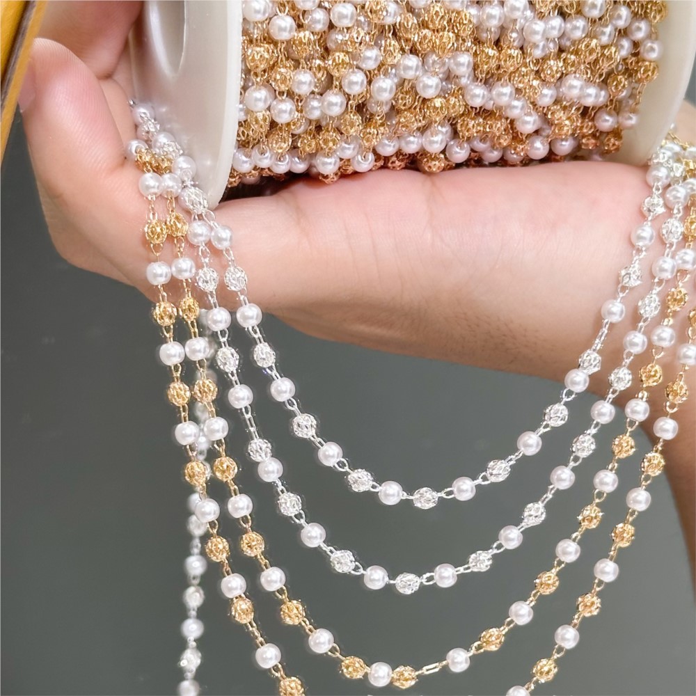 Catena in Ottone con Perle Fin - Pearl Trim Chain recensione e prezzo
